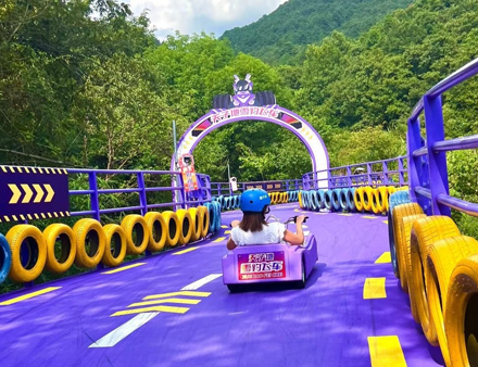 山娱游乐山地滑车厂家凌空式山地滑车